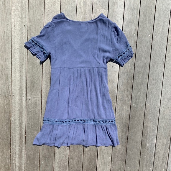 Wild Blue | V-neck T-shirt Dress - Picture 2 of 4